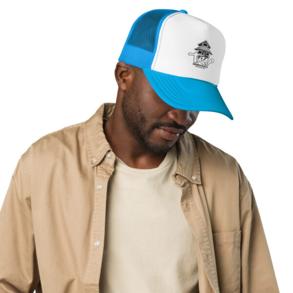 Trap Democracy (White) Trucker Hat - Image 4