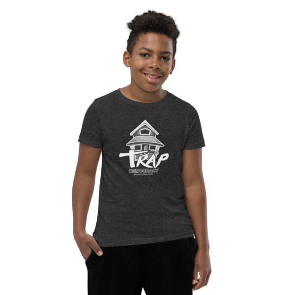Trap Democracy (White) Youth Tee - Image 6