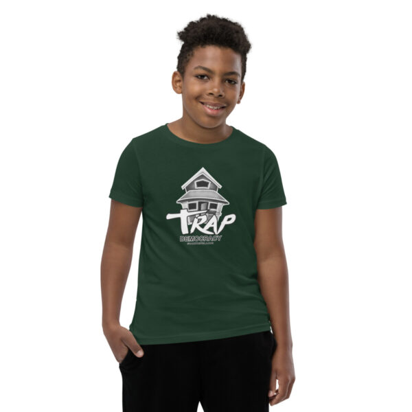 Trap Democracy (White) Youth Tee - Image 4