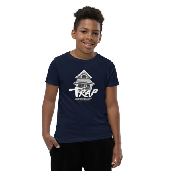 Trap Democracy (White) Youth Tee - Image 2