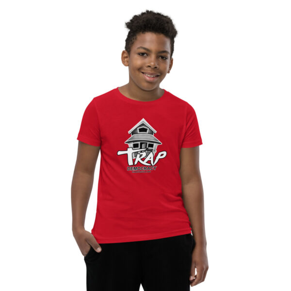 Trap Democracy (White) Youth Tee - Image 5